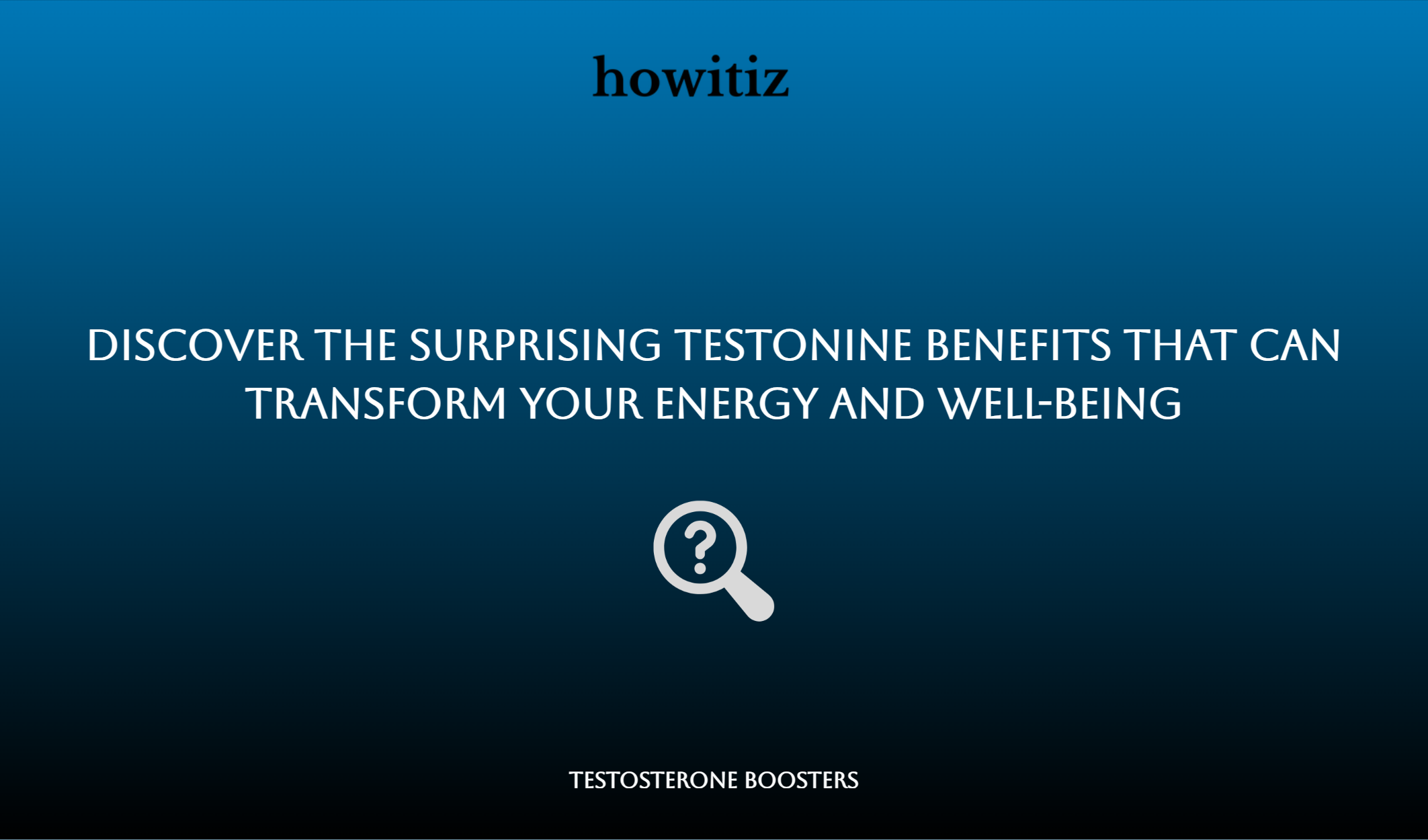 Discover The Surprising Testonine Benefits That Can Transform Your Energy And Well Being